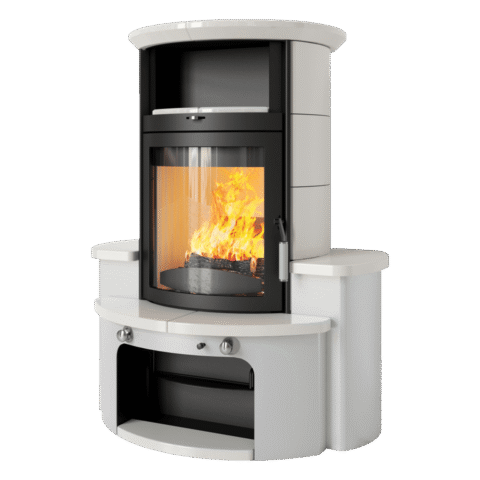 HARK 34 GT ECOplus Kaminofen 8 kW – Creme-Weiß/Graphit
