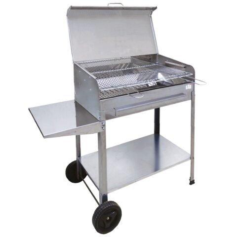 Mille Achille Medium – Handgefertigter Holzkohlegrill aus Edelstahl – 57,5x37cm