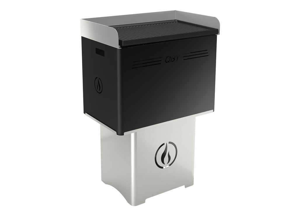 Linea VZ QBY – Tragbarer Pelletgrill mit Pyrolyse-Technologie – schwarz – Bild 2