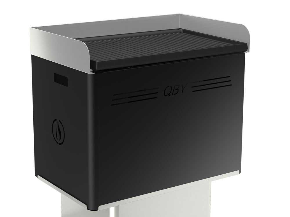 Linea VZ QBY – Tragbarer Pelletgrill mit Pyrolyse-Technologie – schwarz – Bild 3