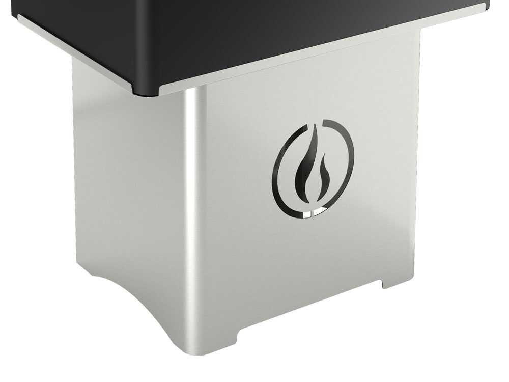Linea VZ QBY – Tragbarer Pelletgrill mit Pyrolyse-Technologie – schwarz – Bild 4