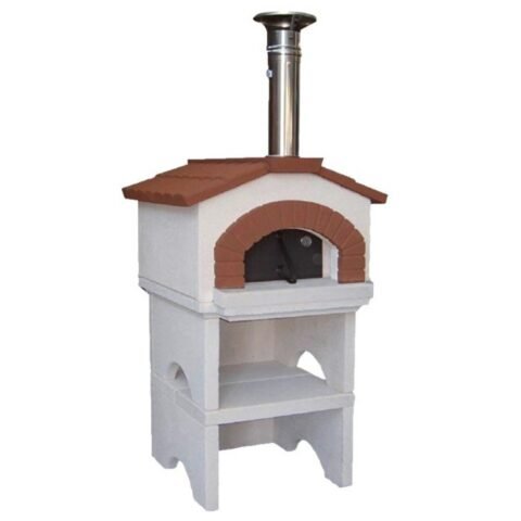 Linea VZ Ponza – Holzbackofen für den Aussenbereich, mit Basis – Kochkammer 55x59 cm