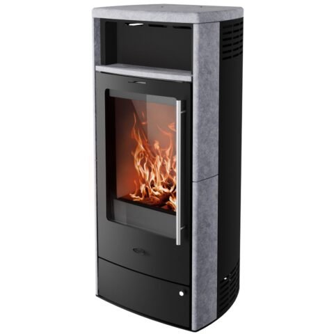 Fireplace Torino Kaminofen 6 kW – Speckstein